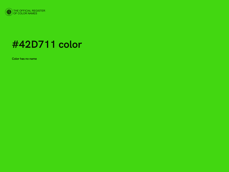 #42D711 color image