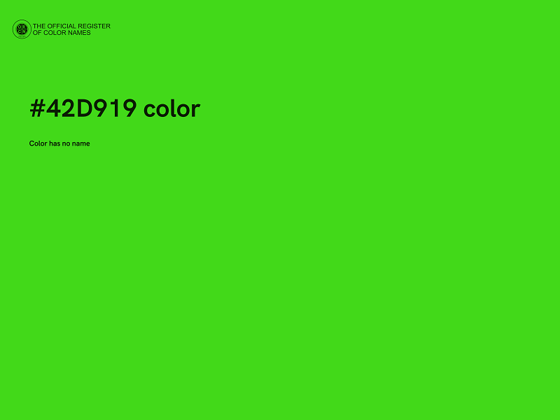 #42D919 color image