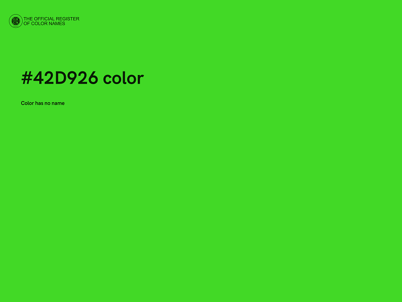 #42D926 color image