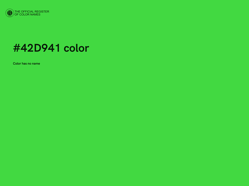 #42D941 color image