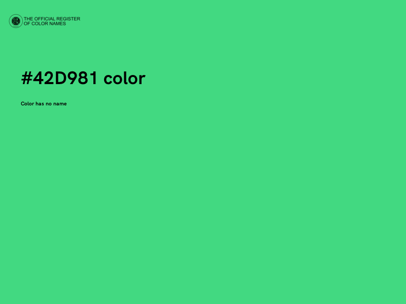 #42D981 color image
