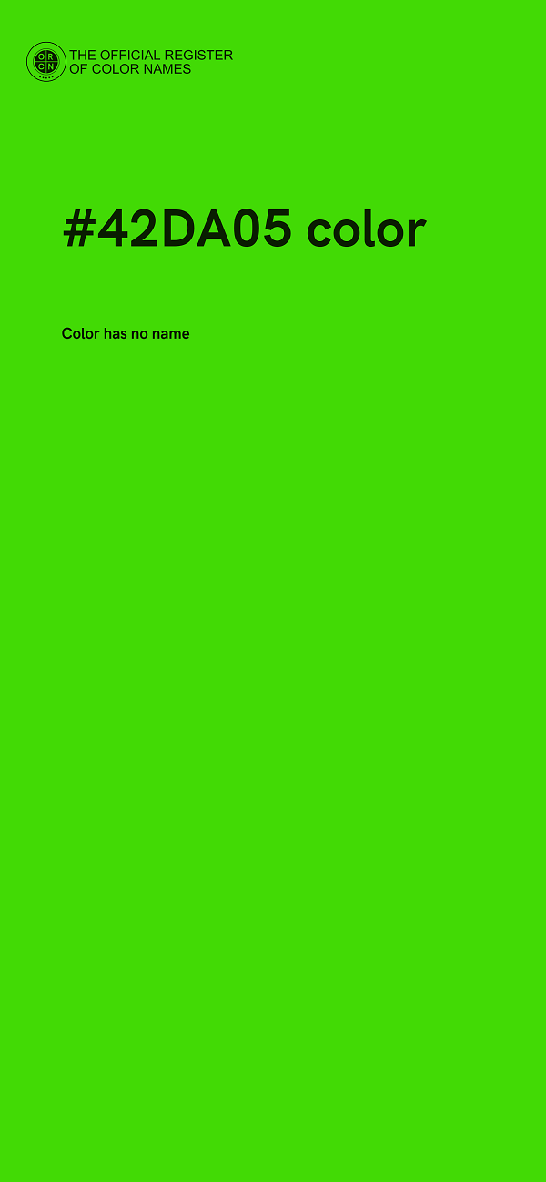 #42DA05 color image