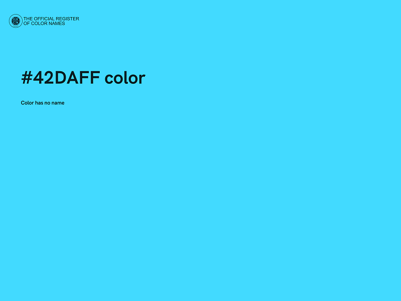 #42DAFF color image