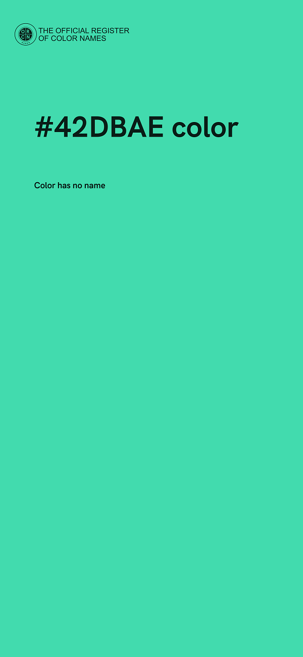 #42DBAE color image