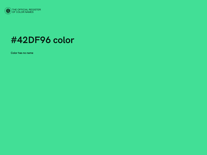 #42DF96 color image