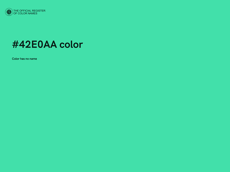 #42E0AA color image