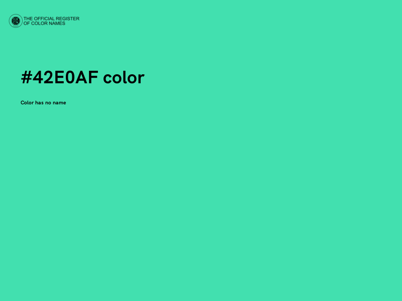 #42E0AF color image
