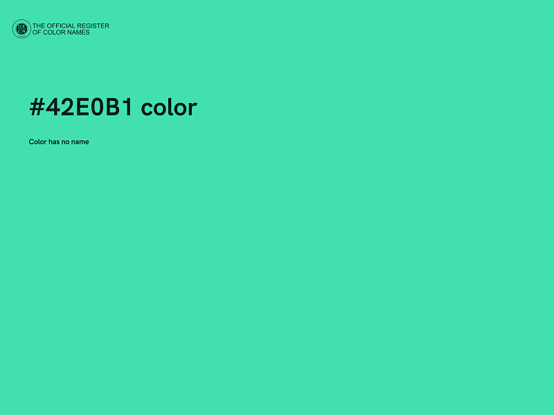 #42E0B1 color image