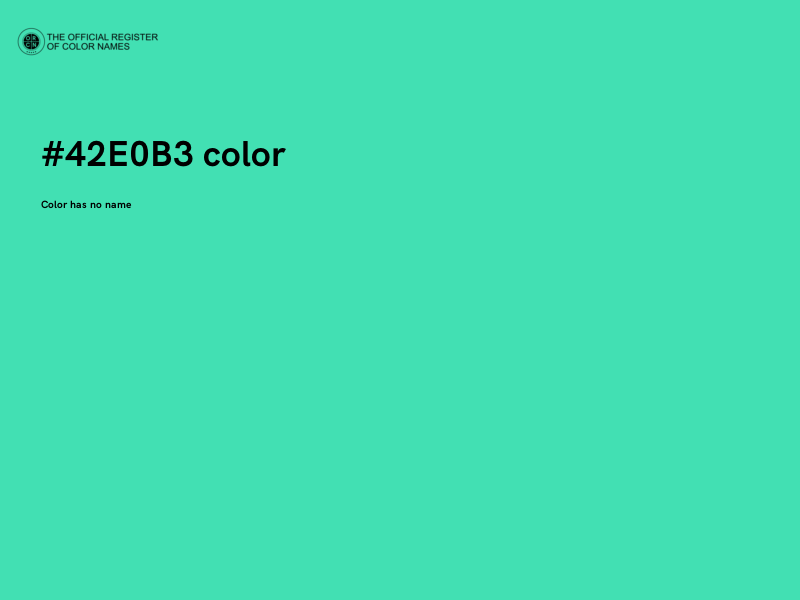#42E0B3 color image