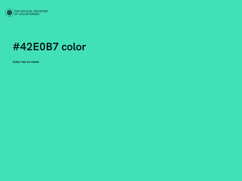 #42E0B7 color image