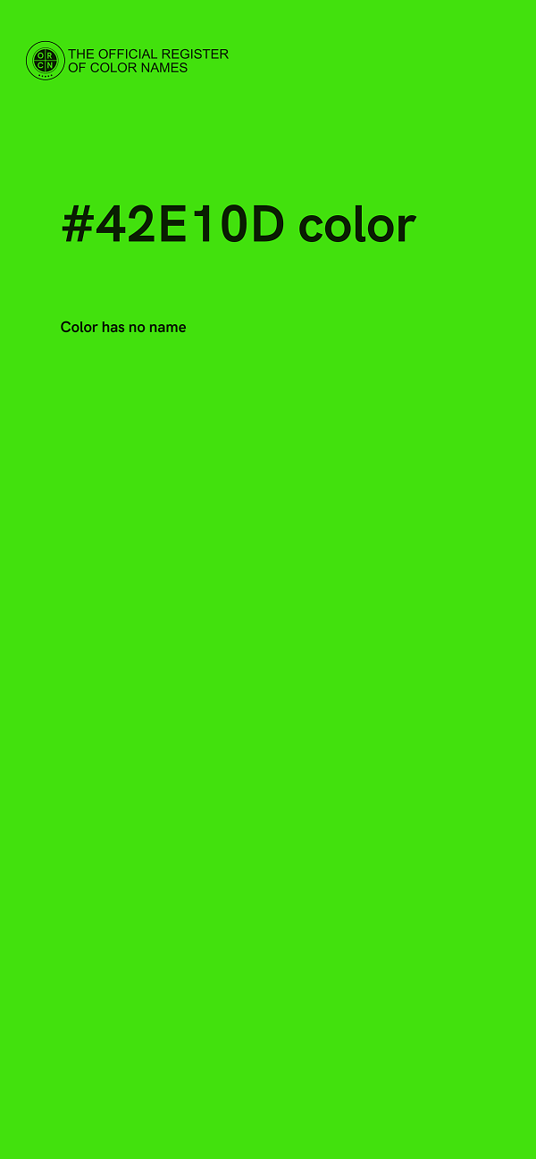 #42E10D color image