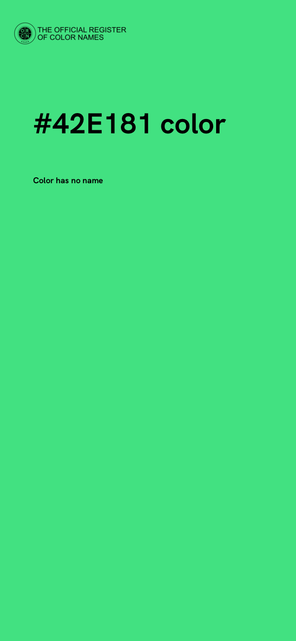 #42E181 color image