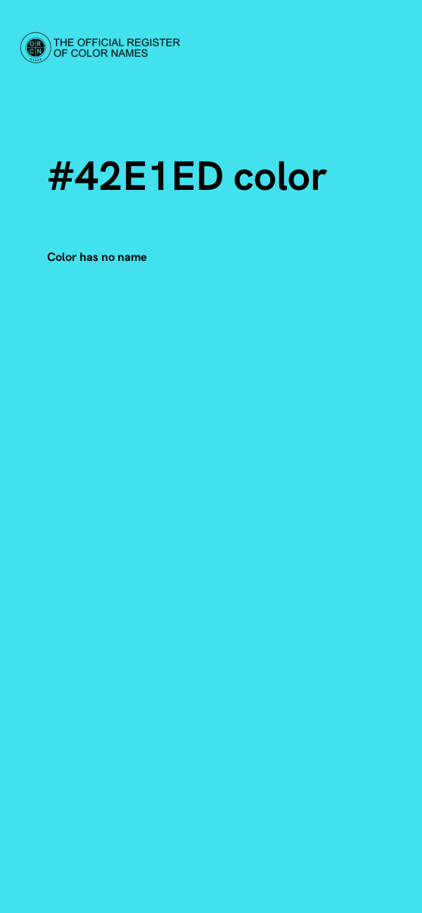 #42E1ED color image