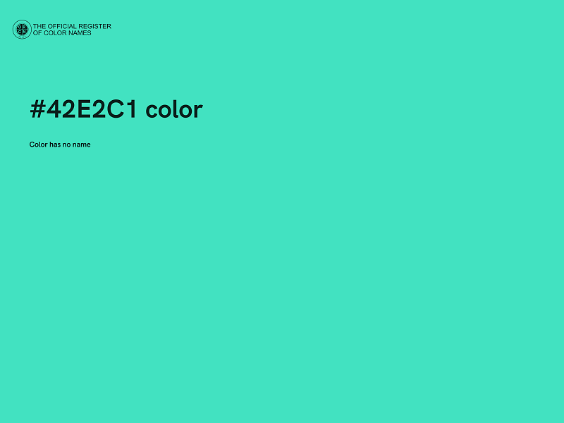 #42E2C1 color image