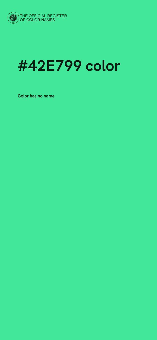 #42E799 color image