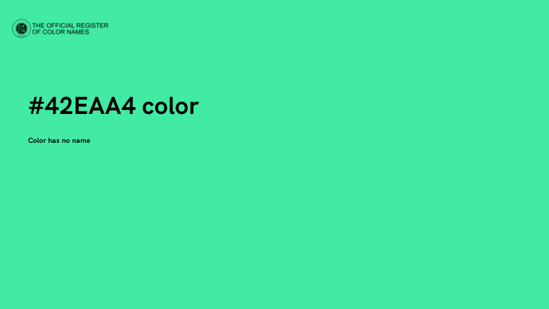 #42EAA4 color image