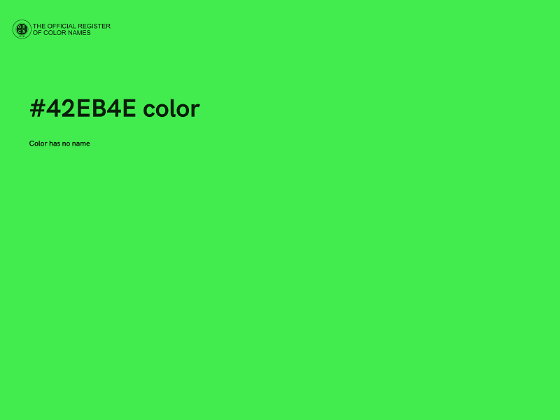 #42EB4E color image