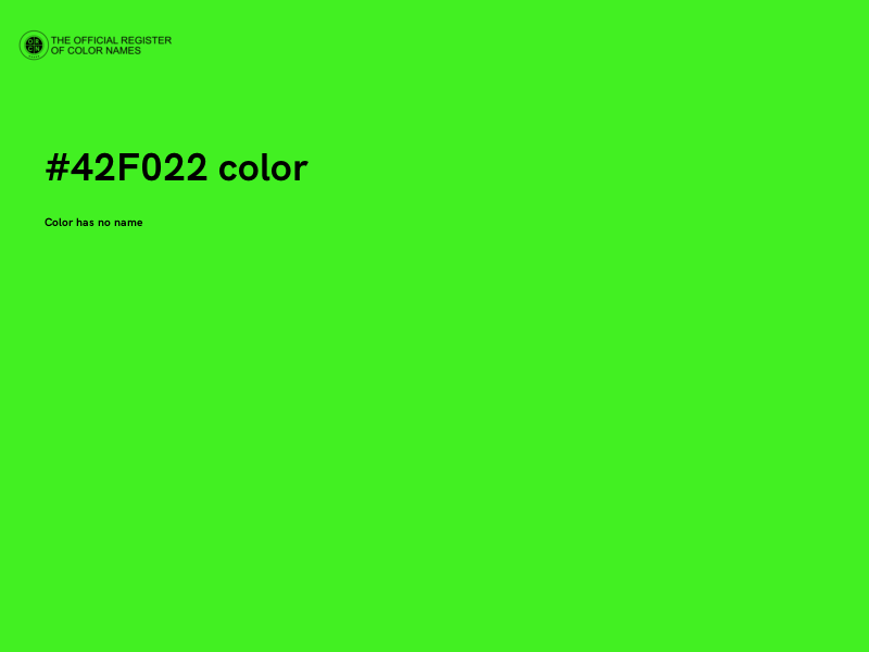 #42F022 color image