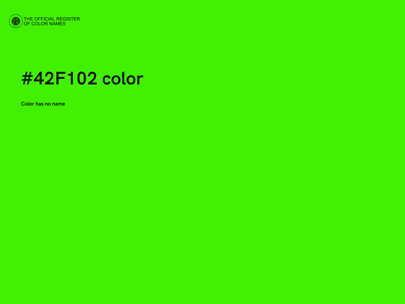 #42F102 color image