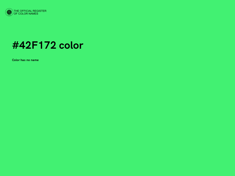 #42F172 color image