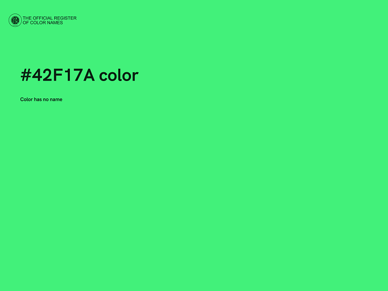 #42F17A color image