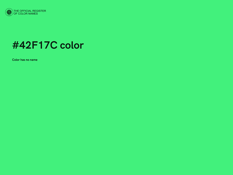 #42F17C color image