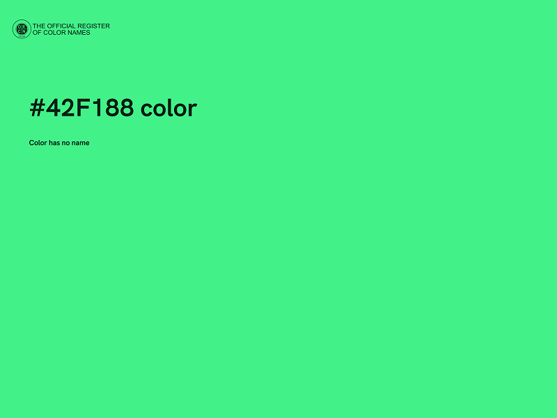 #42F188 color image