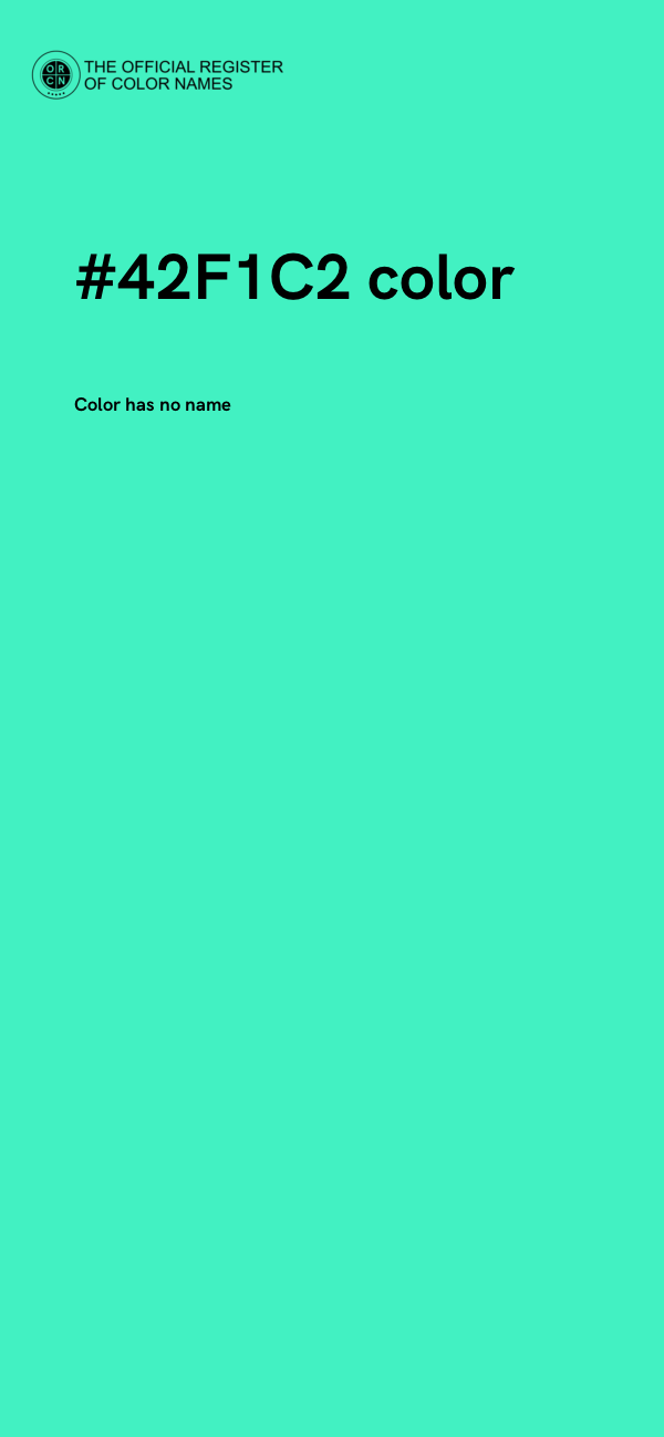#42F1C2 color image
