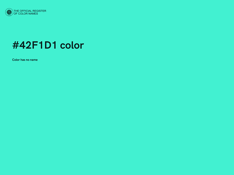 #42F1D1 color image