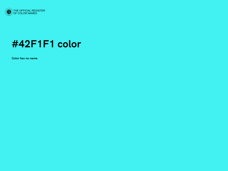 #42F1F1 color image