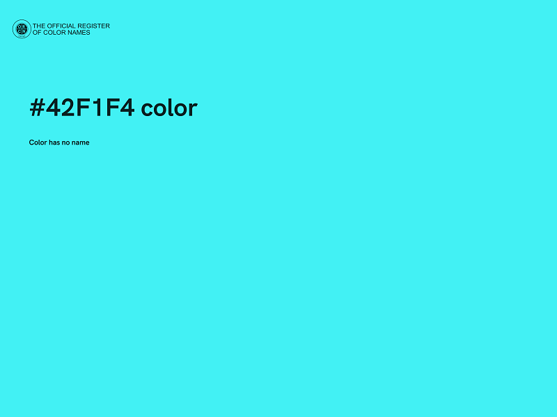 #42F1F4 color image