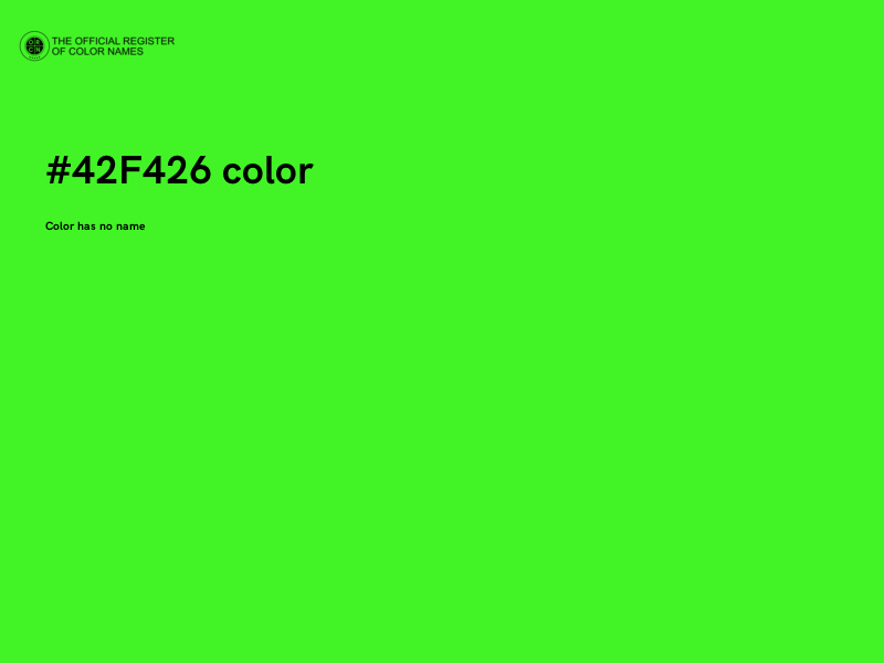 #42F426 color image