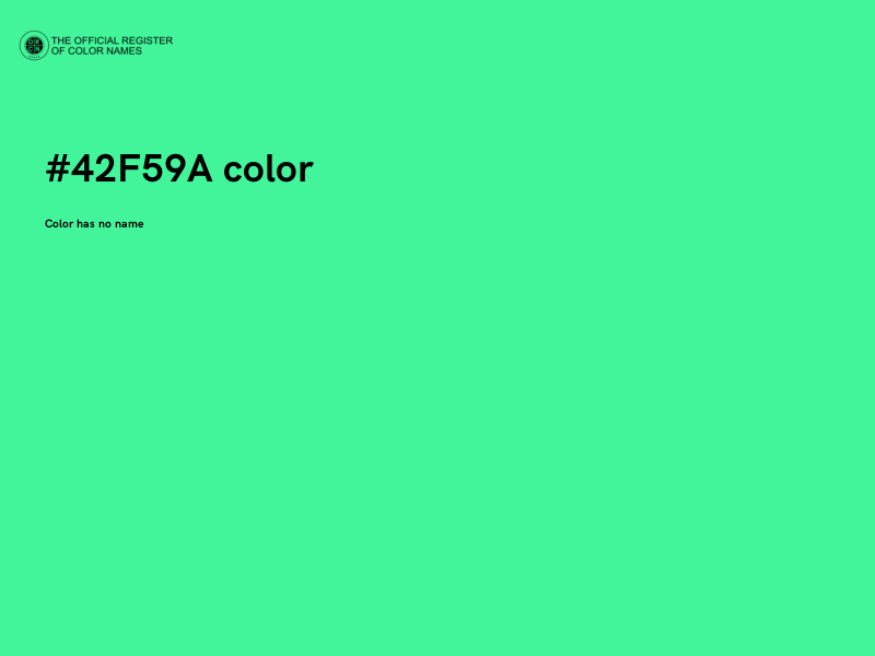#42F59A color image