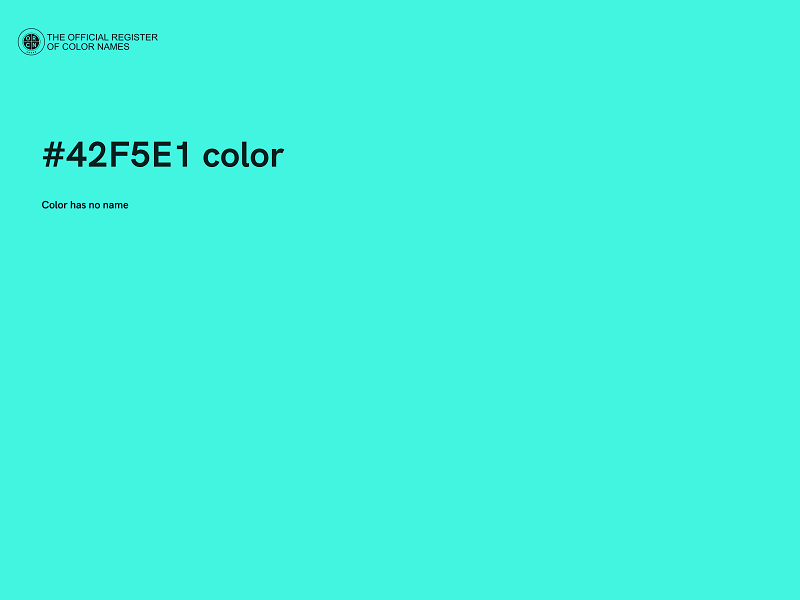 #42F5E1 color image