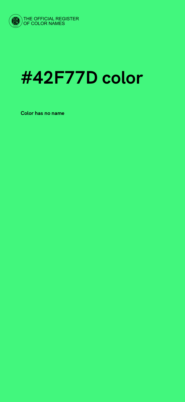 #42F77D color image