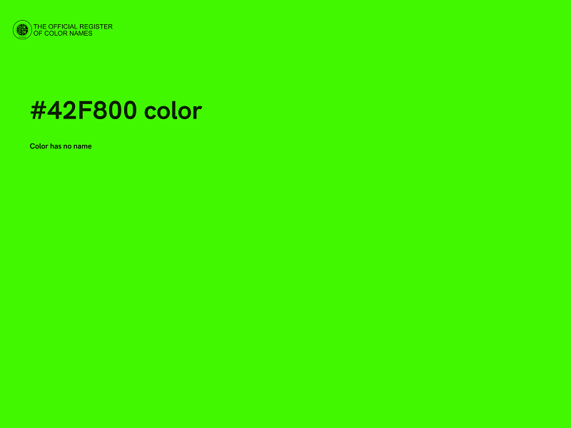 #42F800 color image