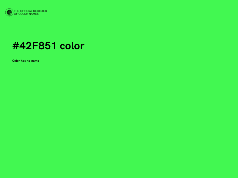 #42F851 color image