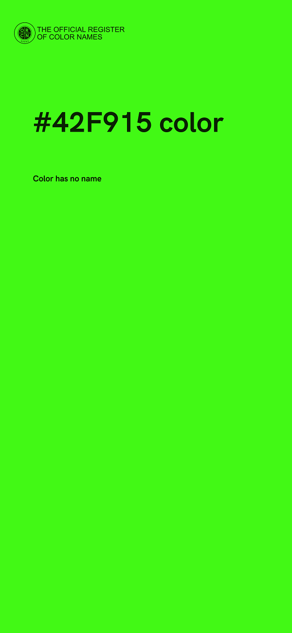 #42F915 color image