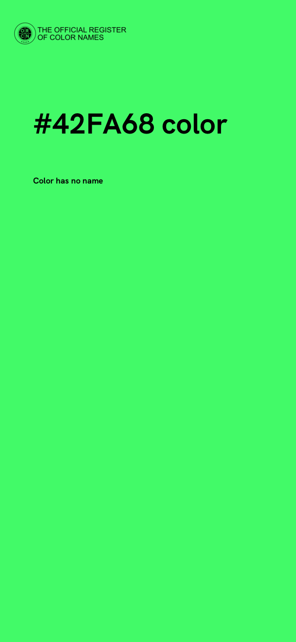 #42FA68 color image