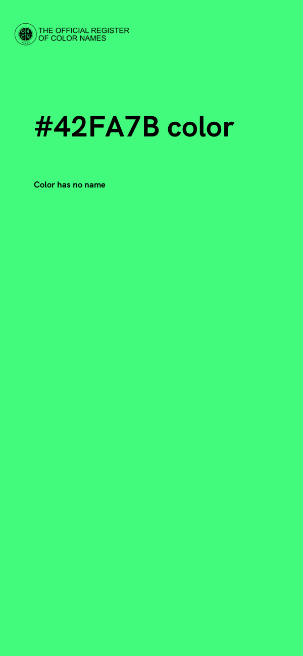 #42FA7B color image