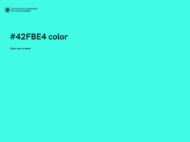 #42FBE4 color image