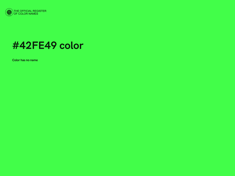 #42FE49 color image