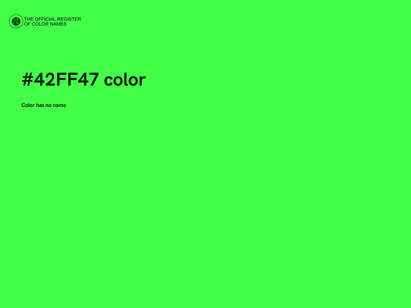 #42FF47 color image