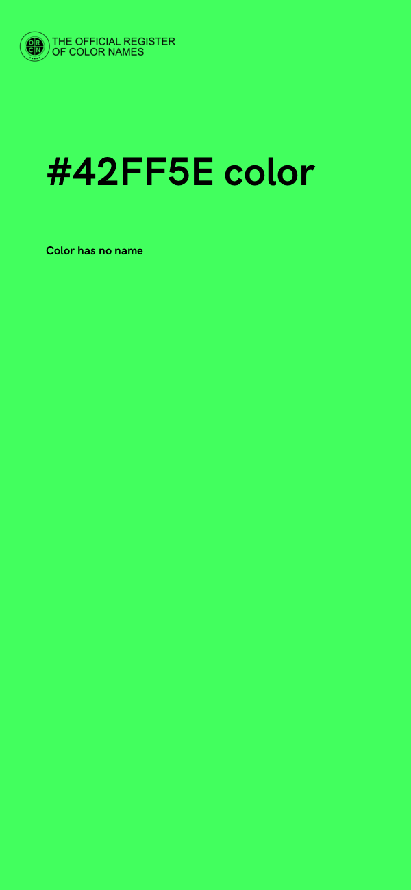 #42FF5E color image