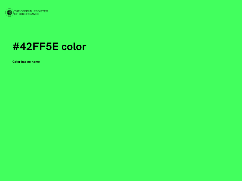 #42FF5E color image