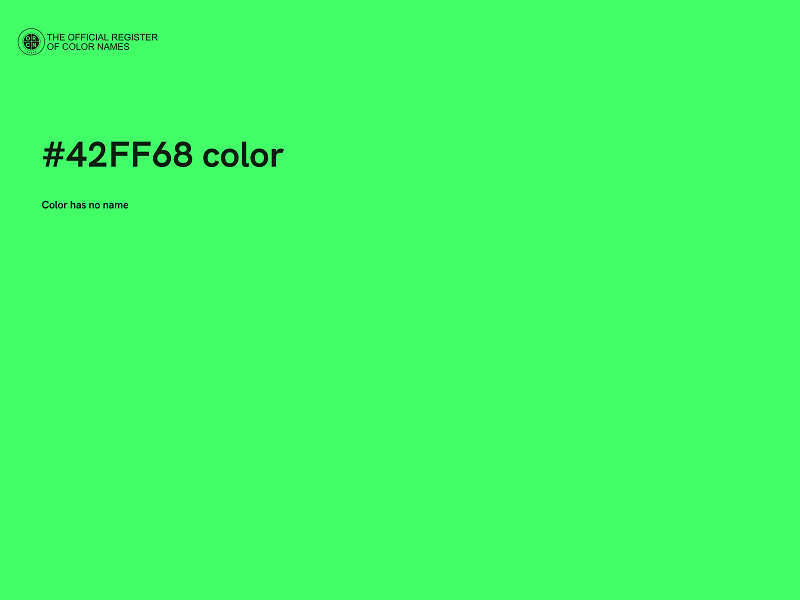 #42FF68 color image