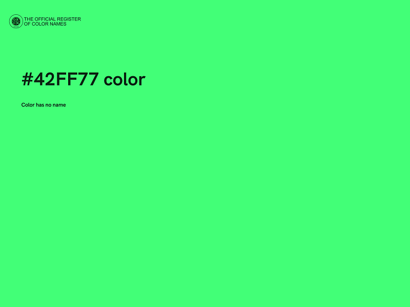 #42FF77 color image