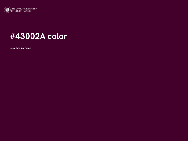 #43002A color image