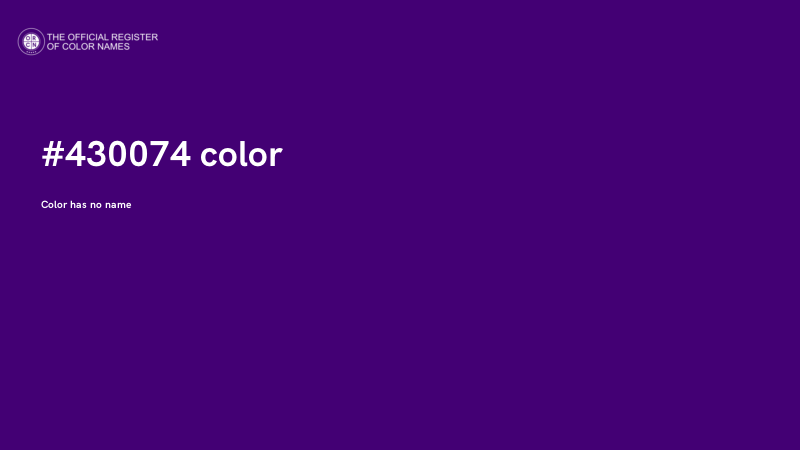 #430074 color image