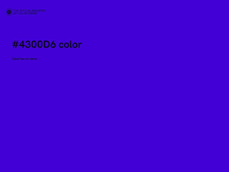 #4300D6 color image